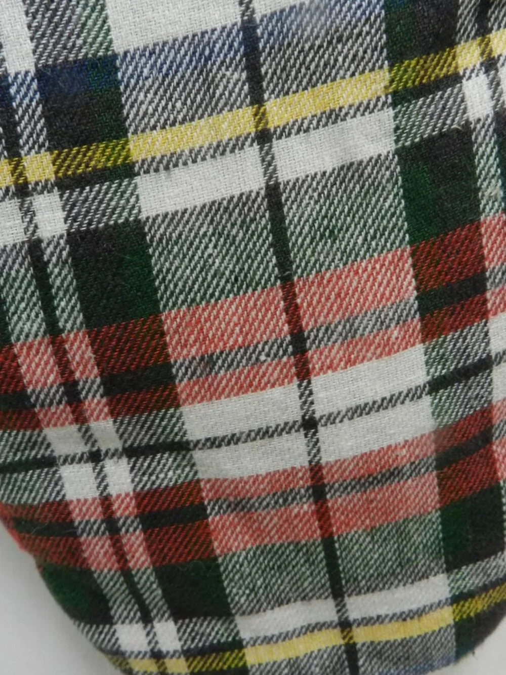 Pottery Barn Embroidered Kyle Christmas Stocking red Velvet Tartan plaid